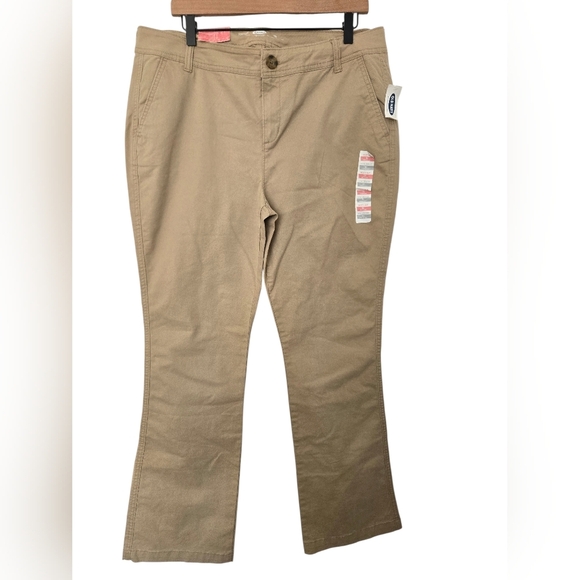 Old Navy Pants - NWT Old Navy Tan Straight-Leg Pants Size 14